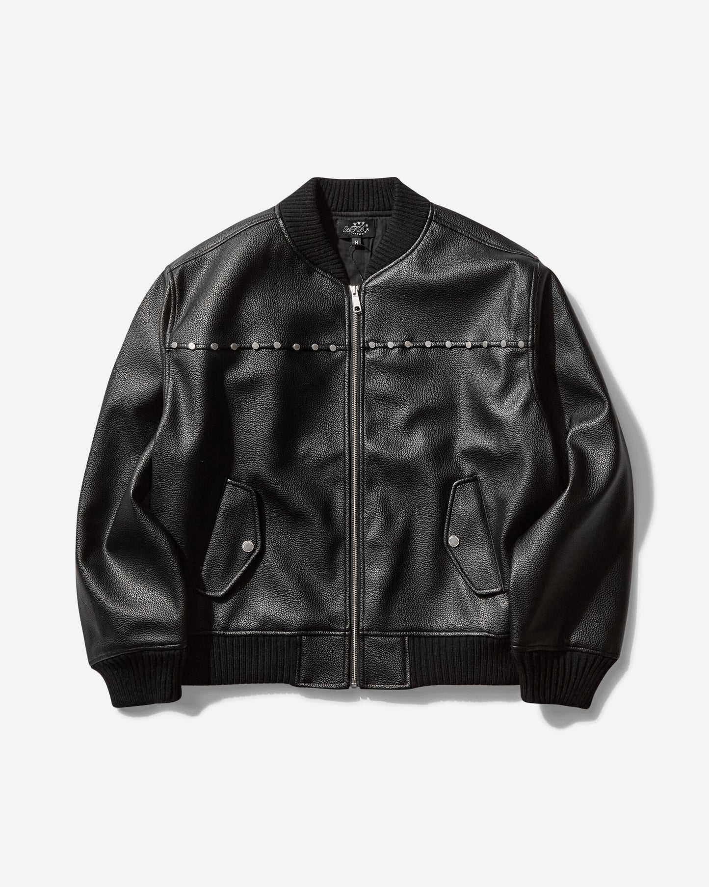 AFB Studded Bomber Jacket Black Coats and Jackets Jackets BMBJKT BLACK