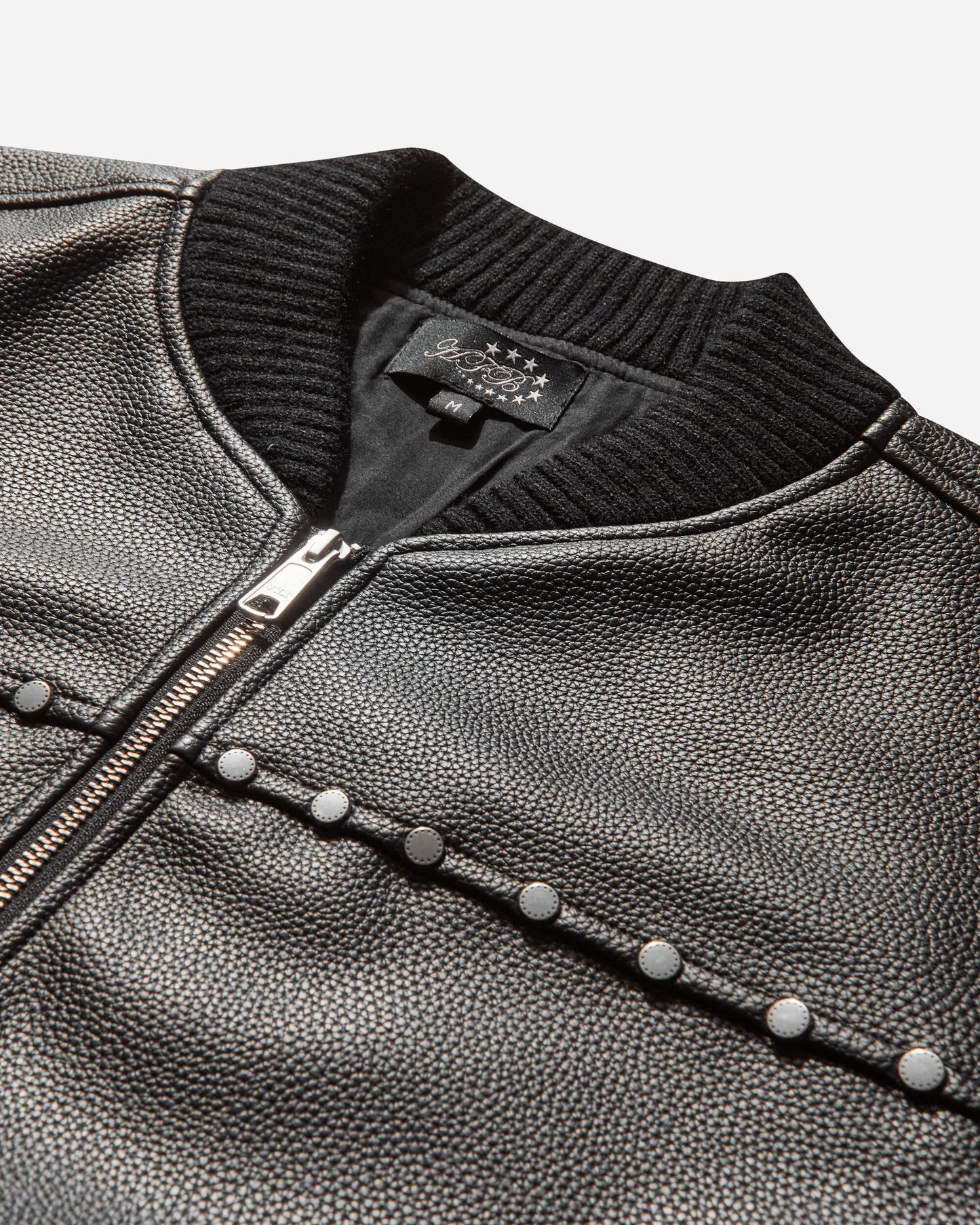 AFB Studded Bomber Jacket Black Coats and Jackets Jackets BMBJKT BLACK