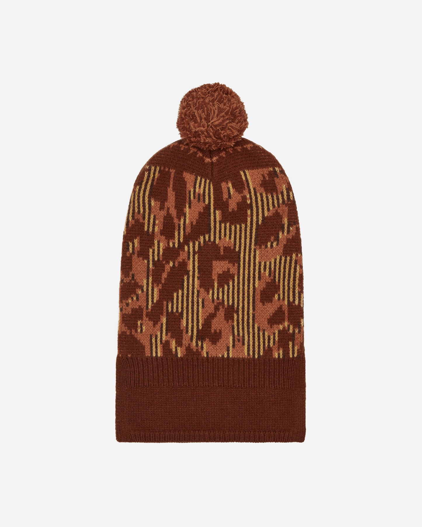 Acne Studios Face Kallard Balaclava Pale Orange/Coffee Brown Hats Balaclavas C40240- CWM