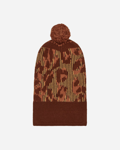 Acne Studios Face Kallard Balaclava Pale Orange/Coffee Brown Hats Balaclavas C40240- CWM