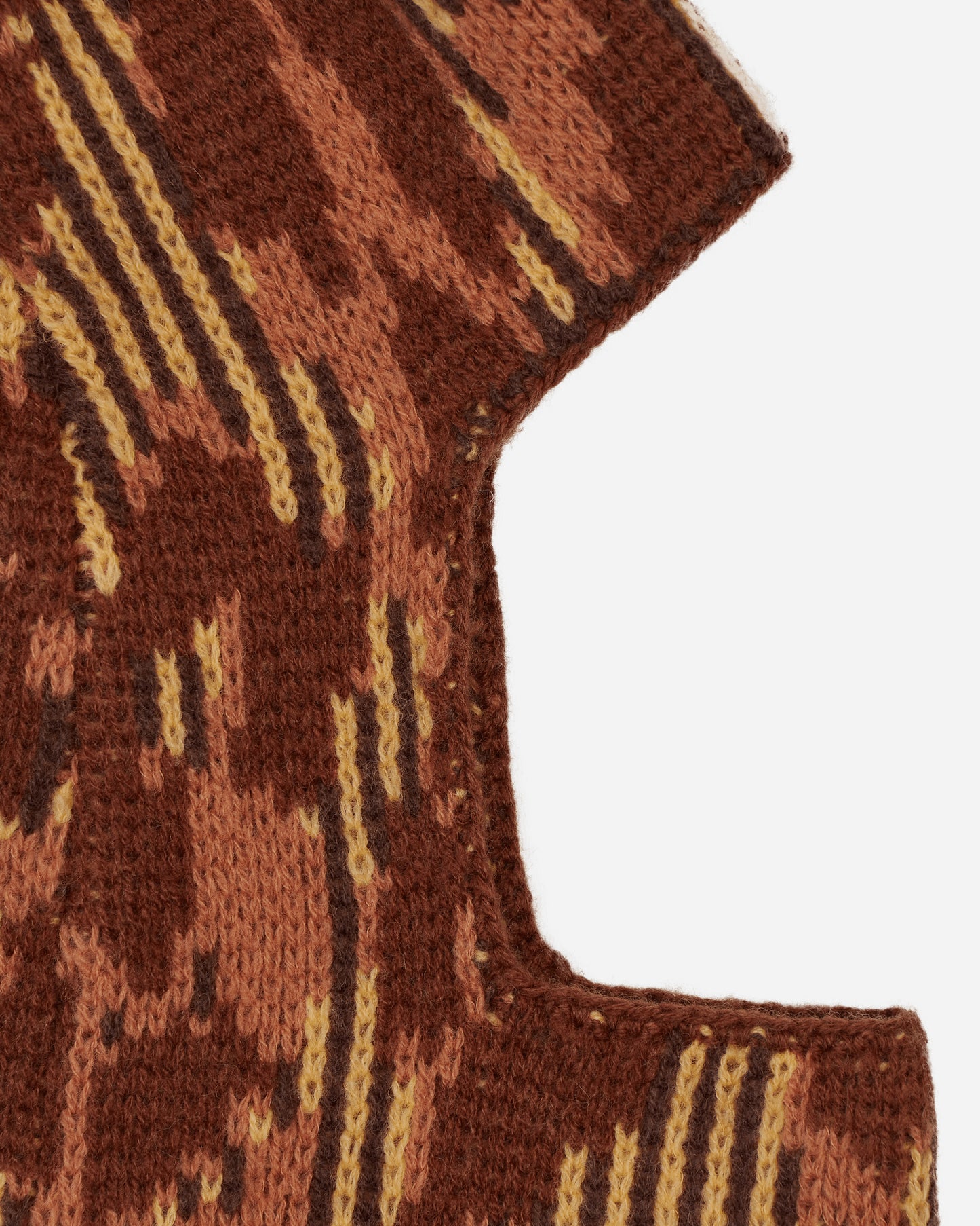 Acne Studios Face Kallard Balaclava Pale Orange/Coffee Brown Hats Balaclavas C40240- CWM