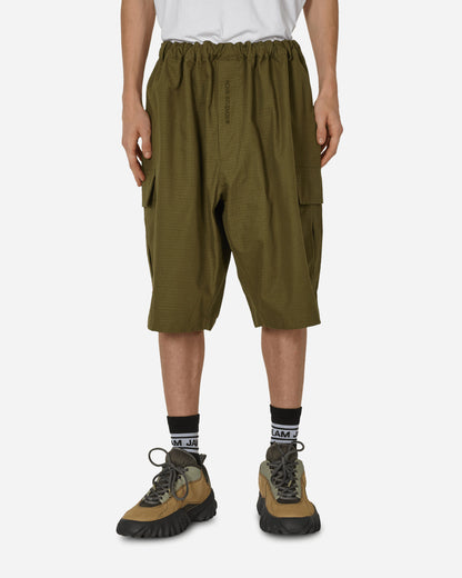 Acne Studios Woven Shorts Olive Green Shorts Short BE0146- AB7