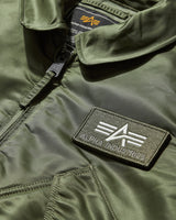 Alpha Industries CWU 45 (HERITAGE) Sage-Green Coats and Jackets Jackets 100102AI 01