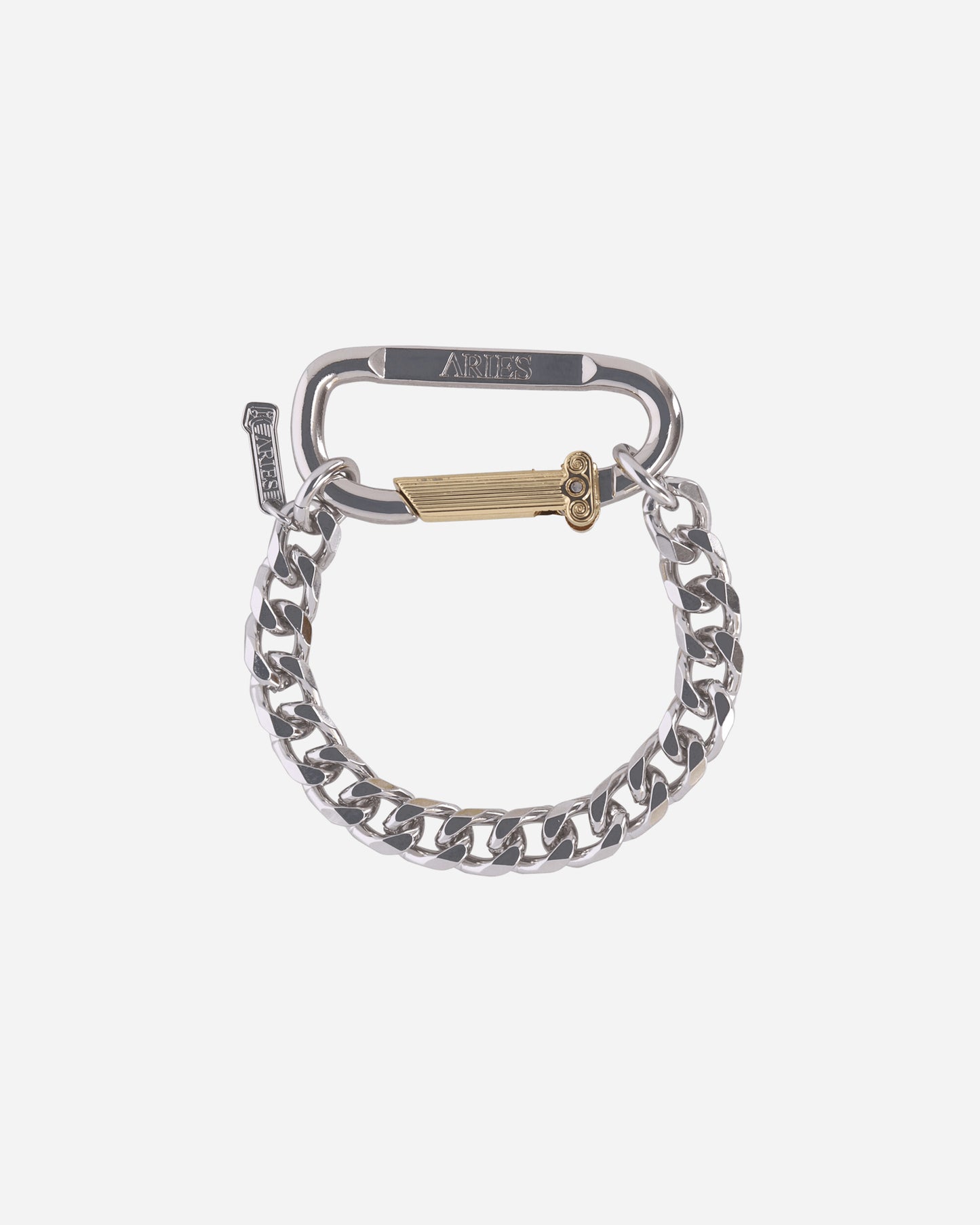 Aries Mini Carabiner Chain Bracelet Silver Jewellery Bracelets AR9026402 SLV