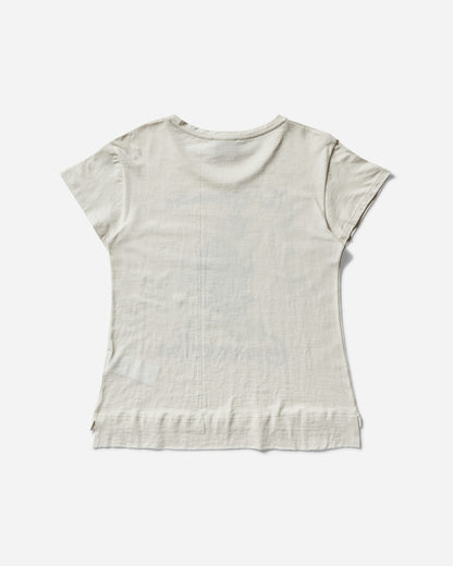 Aries Weedie Pie Cap Sleeve Tee Off White T-Shirts Top AR4009003 OFFWHT