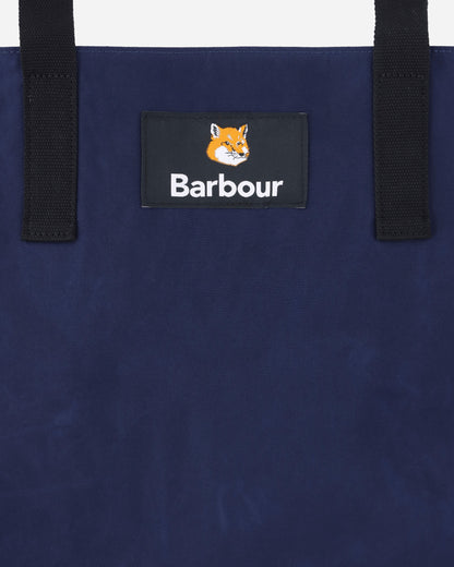 Barbour X Mk Reversible Tote Bag Dk Navy Bags and Backpacks Tote Bags UBA0692 NY71