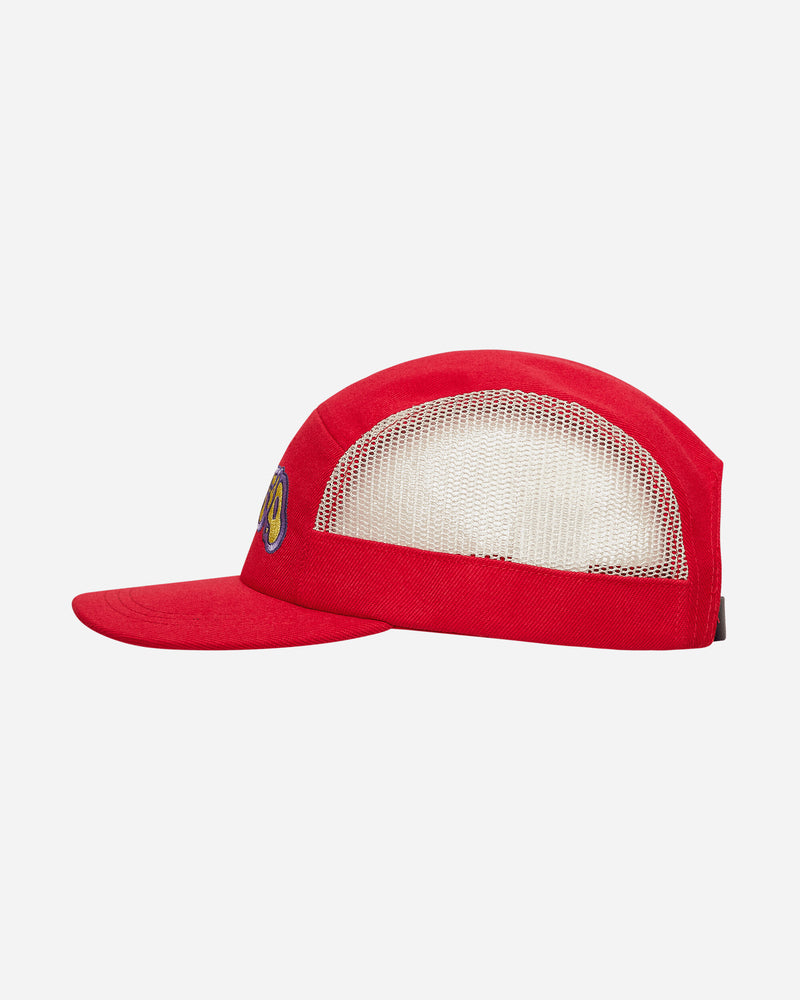 Mesh Panel Camp Hat Red
