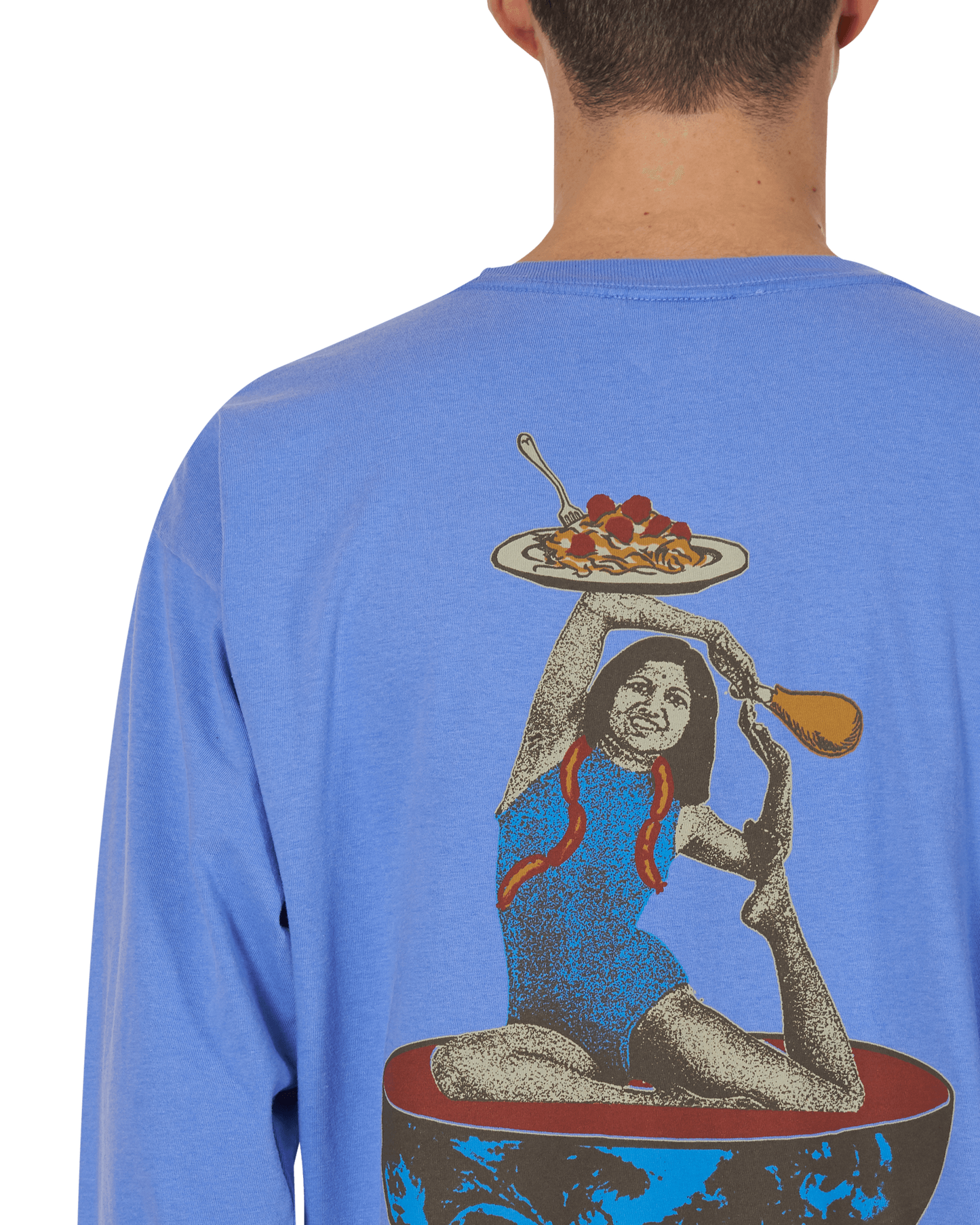 Brain Dead SLAM JAM SPACEDELICIOUS LIGHT BLUE T-Shirts Longsleeve BDF19T01001222BL09 BL09