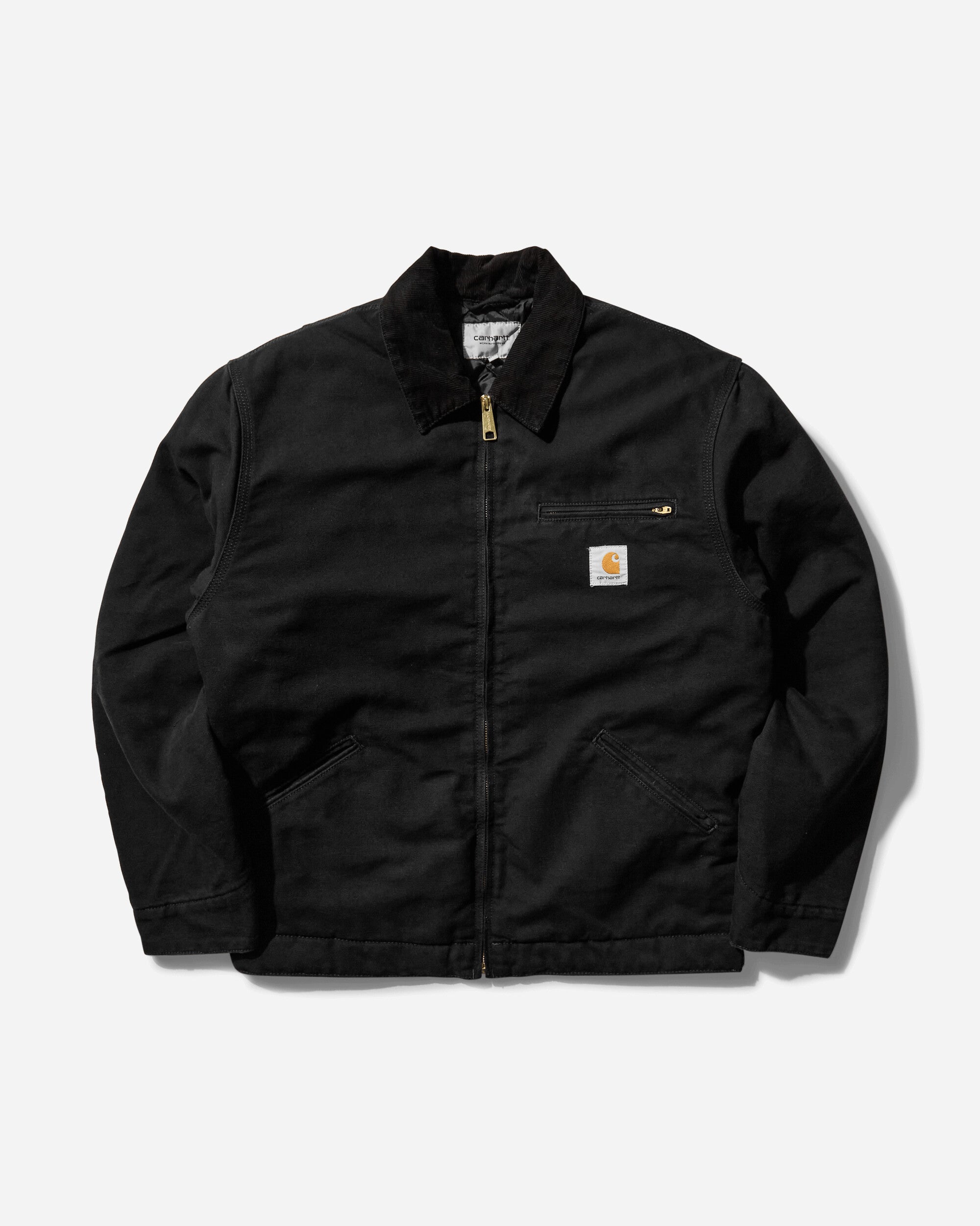 Carhartt WIP Og Detroit Jacket Black/Black Aged Canvas Coats and Jackets Jackets I027358 00E3K