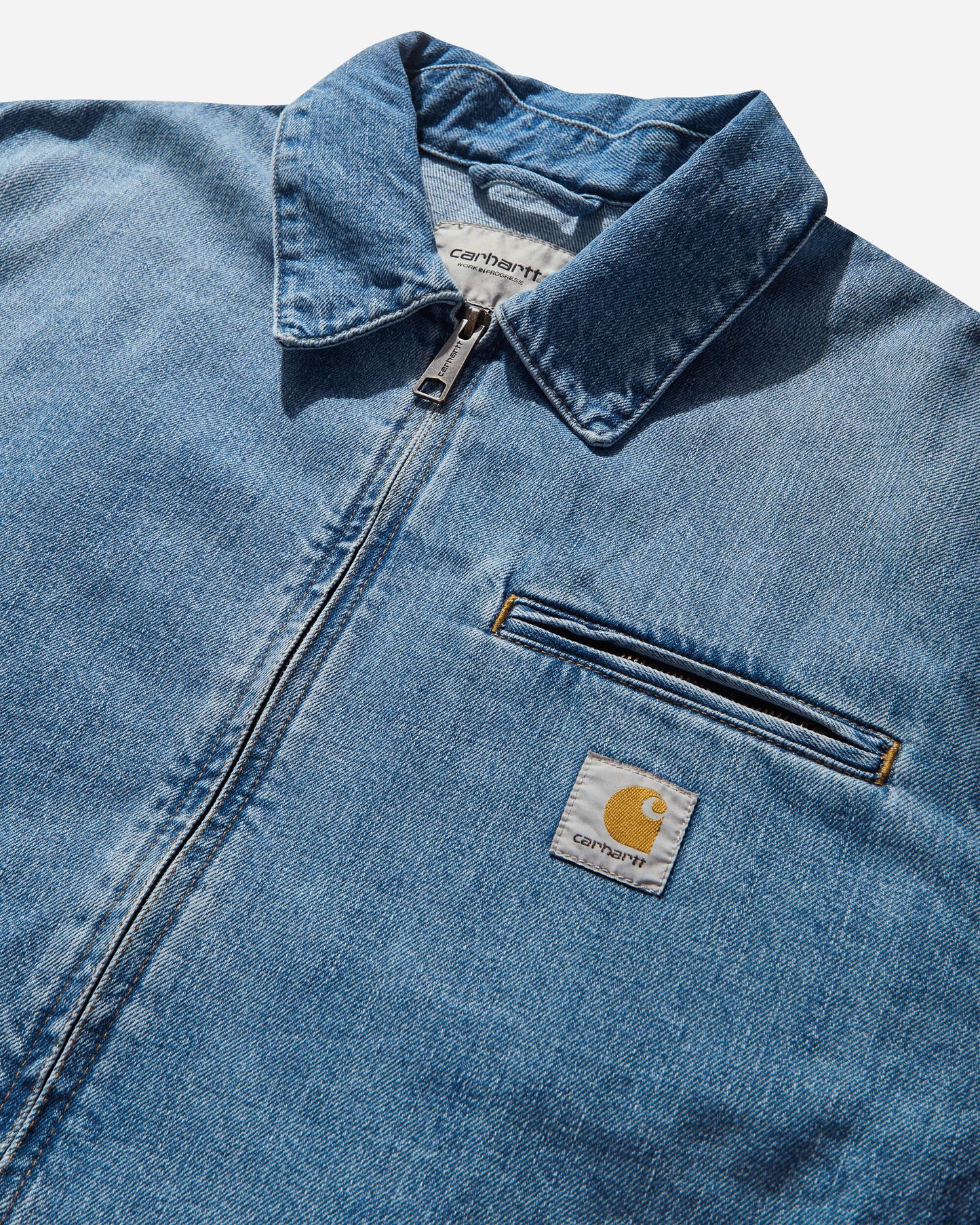 Carhartt WIP Og Detroit Jacket Camano Denim Coats and Jackets Jackets I034870 01UR