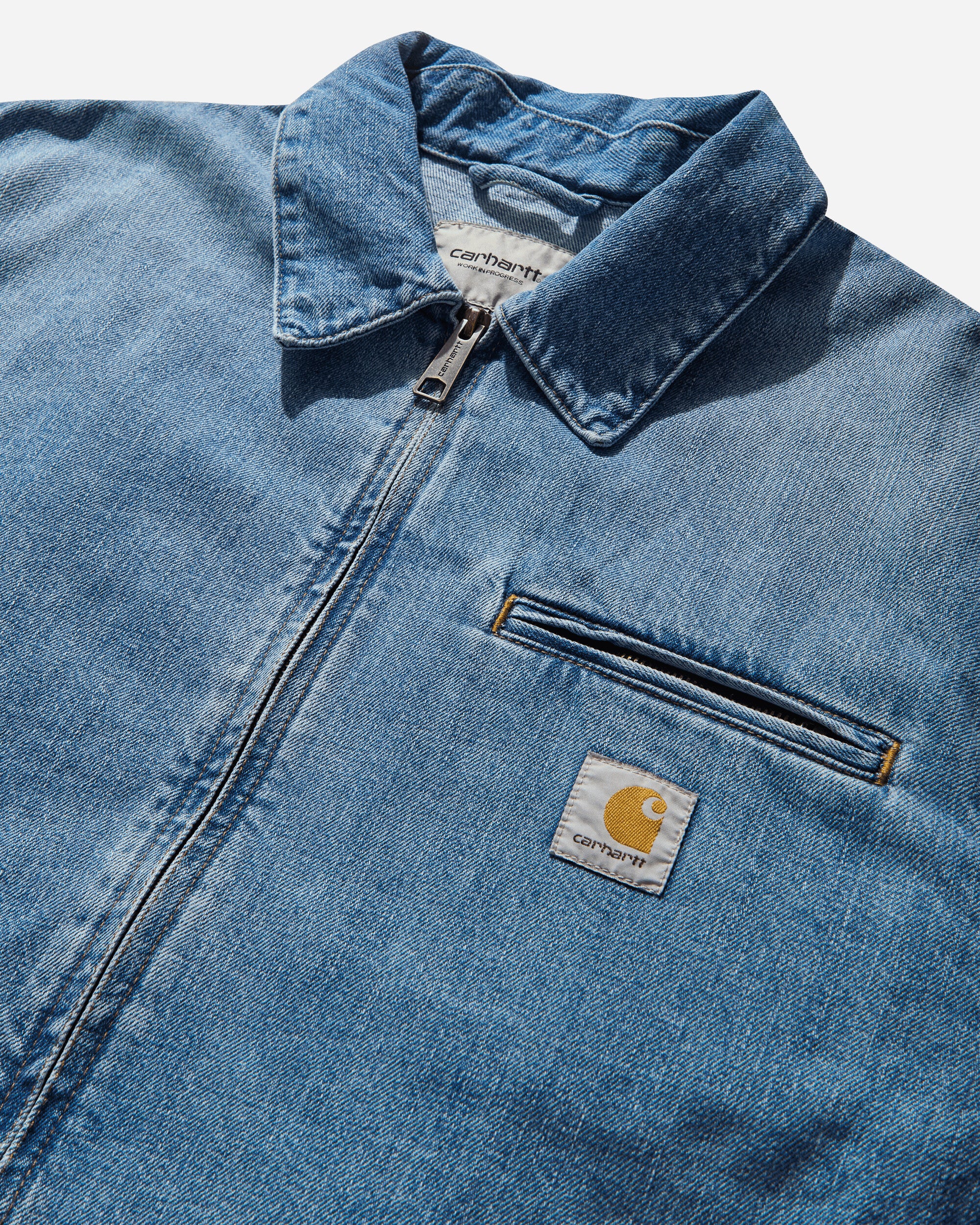 Carhartt WIP Og Detroit Jacket Camano Denim Coats and Jackets Jackets I034870 01UR