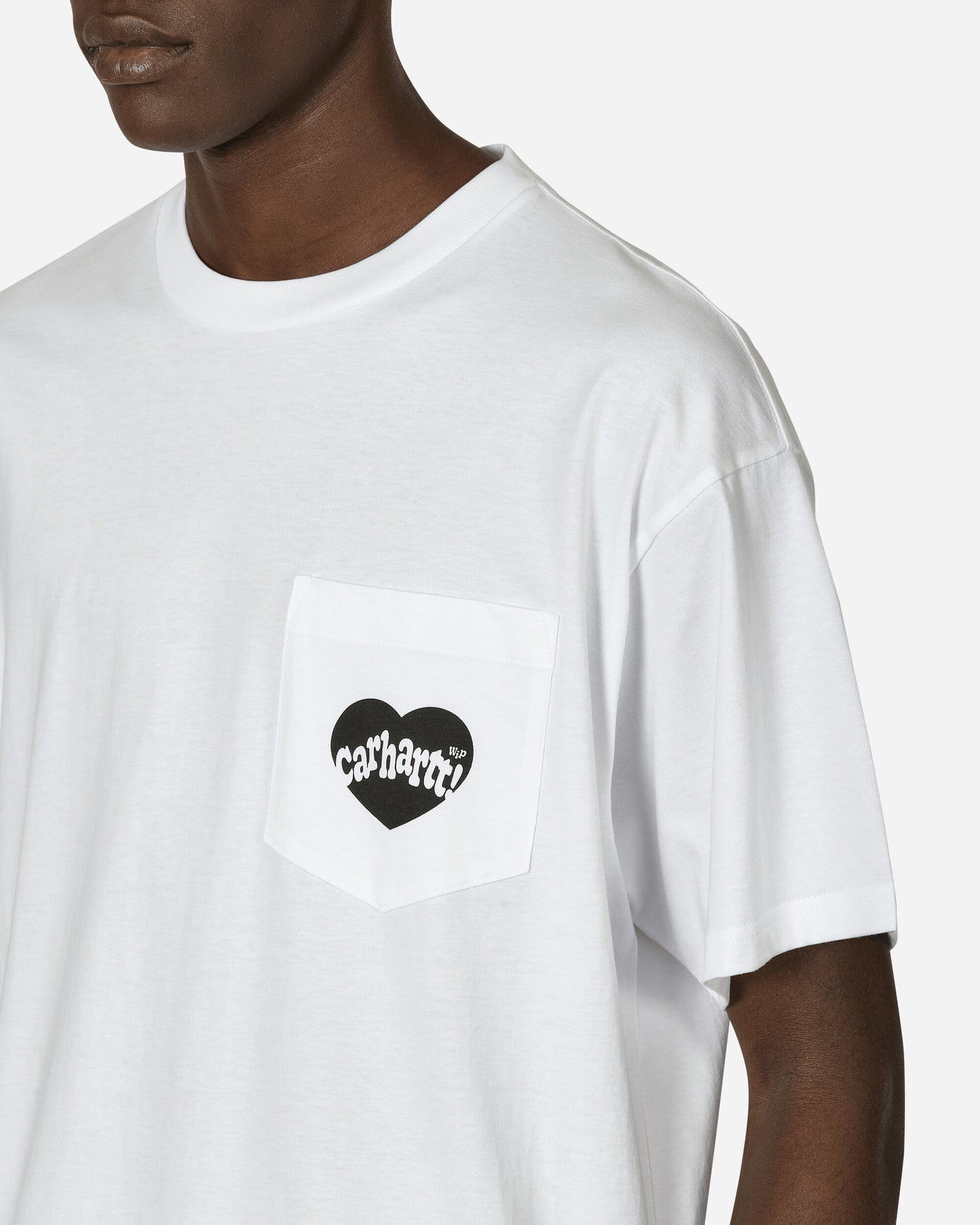 Carhartt WIP S/S Amour Pocket T-Shirt White/Black T-Shirts Shortsleeve I033675 00AXX