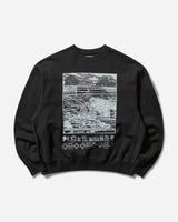 Cav Empt Washed Fk Hyperferma Crew Neck Black Sweatshirts Crewneck CES27CS07 BLACK