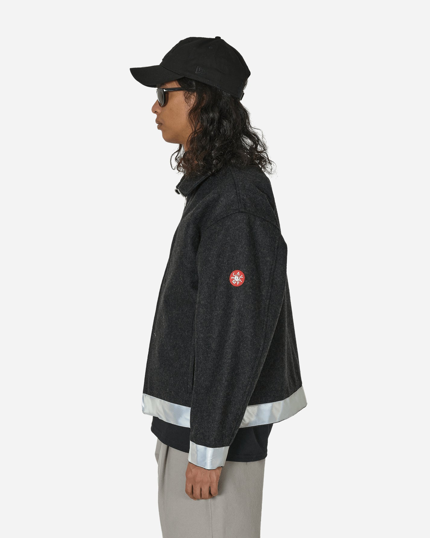 Cav Empt Reflect Wool Zip Jacket Charcoal Coats and Jackets Jackets CES25JK06 CHCL