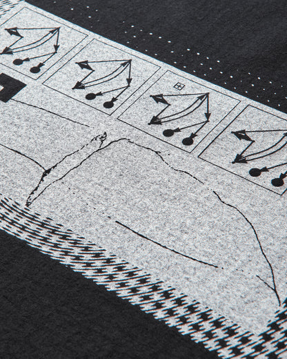 Cav Empt Vh The Saturn Circus T Black T-Shirts Shortsleeve CES27T17 BLACK