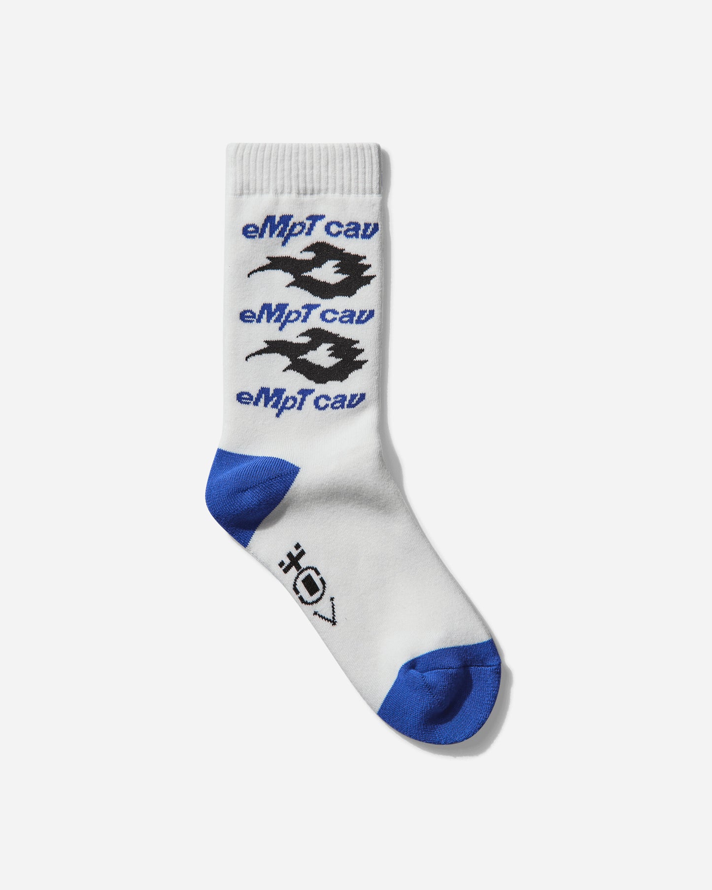 Cav Empt Empt Cav Fire Socks White White Underwear Socks CES27G01 WHITE