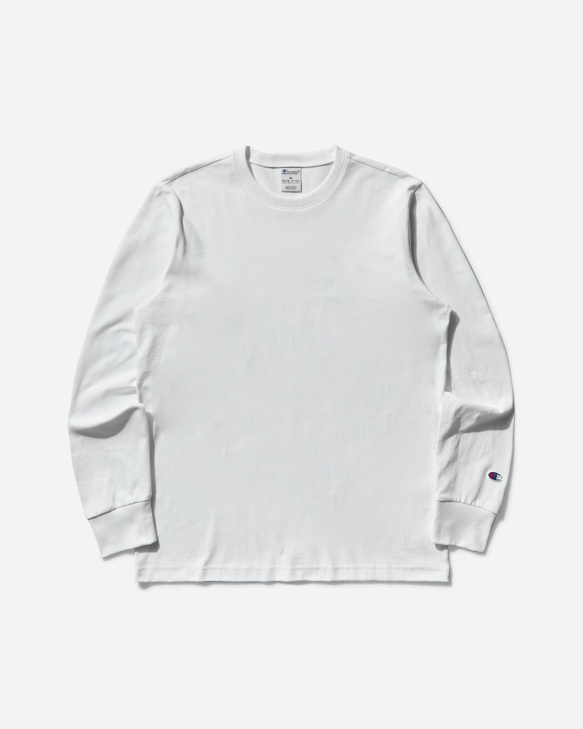 Champion Ls Tee Wht T-Shirts Longsleeve 221164 WW001