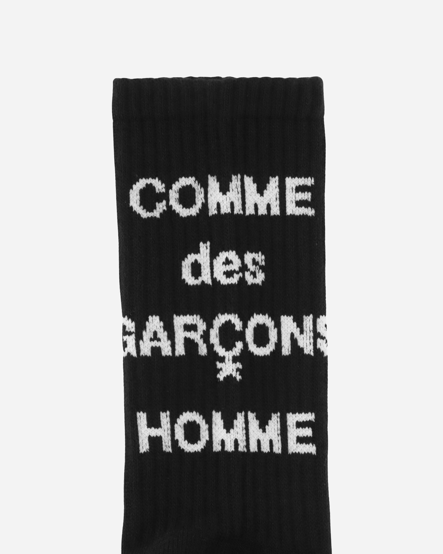 Comme Des Garçons Homme Logo Socks Black Underwear Socks HO-K501-051 001