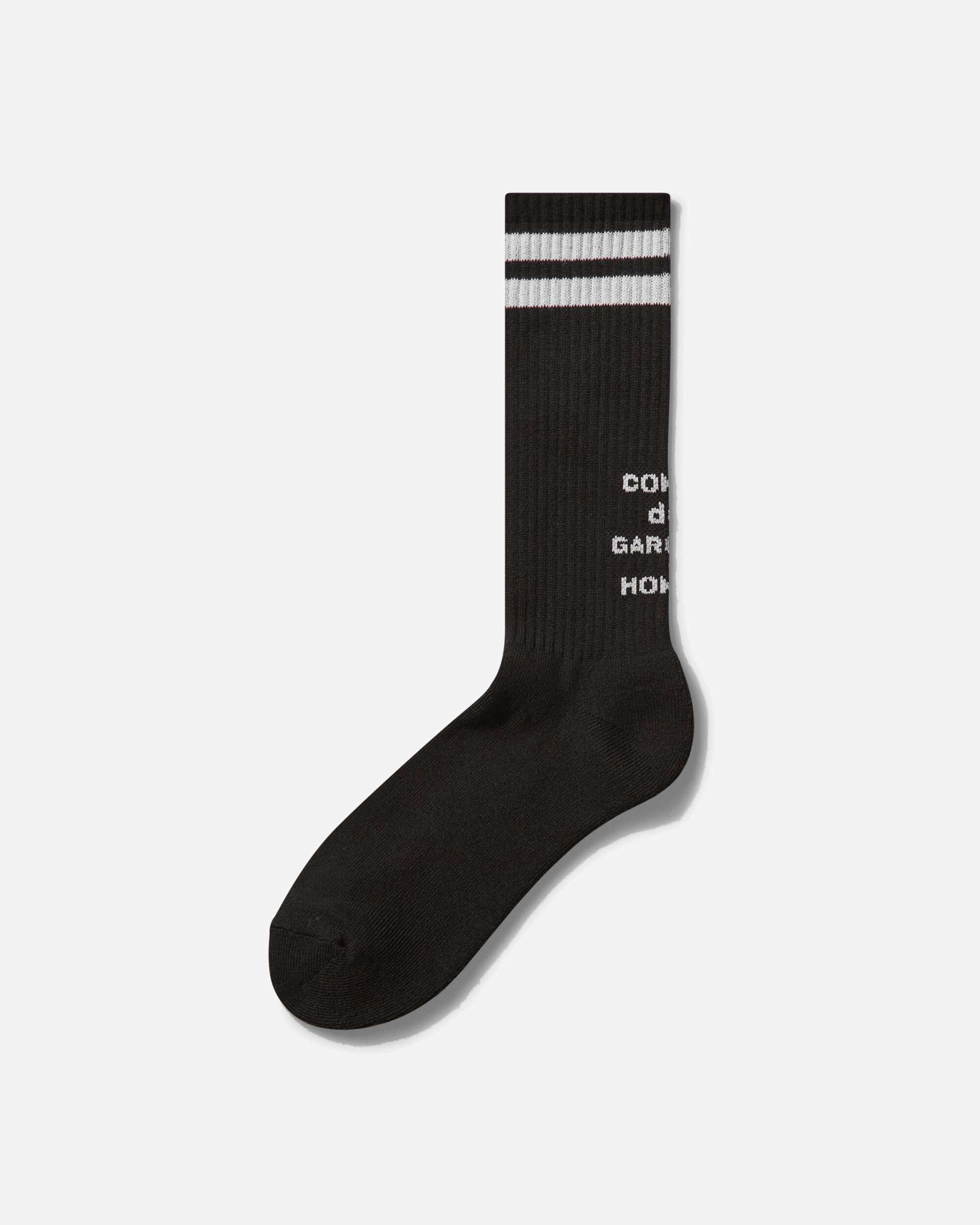 Comme Des Garçons Homme Logo Socks Black Underwear Socks HO-K502-051 001