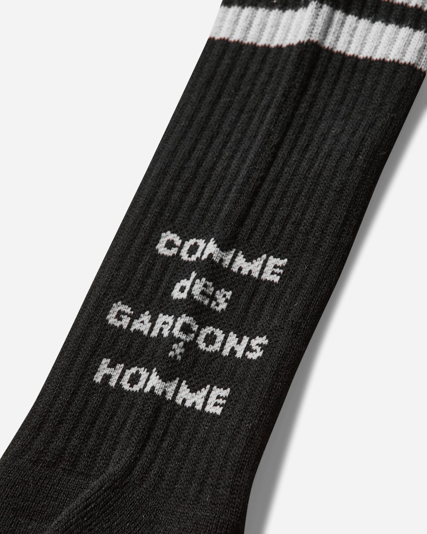 Comme Des Garçons Homme Logo Socks Black Underwear Socks HO-K502-051 001