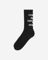 Comme Des Garçons Homme Men'S Acces Black Underwear Socks HN-K501-W24 001