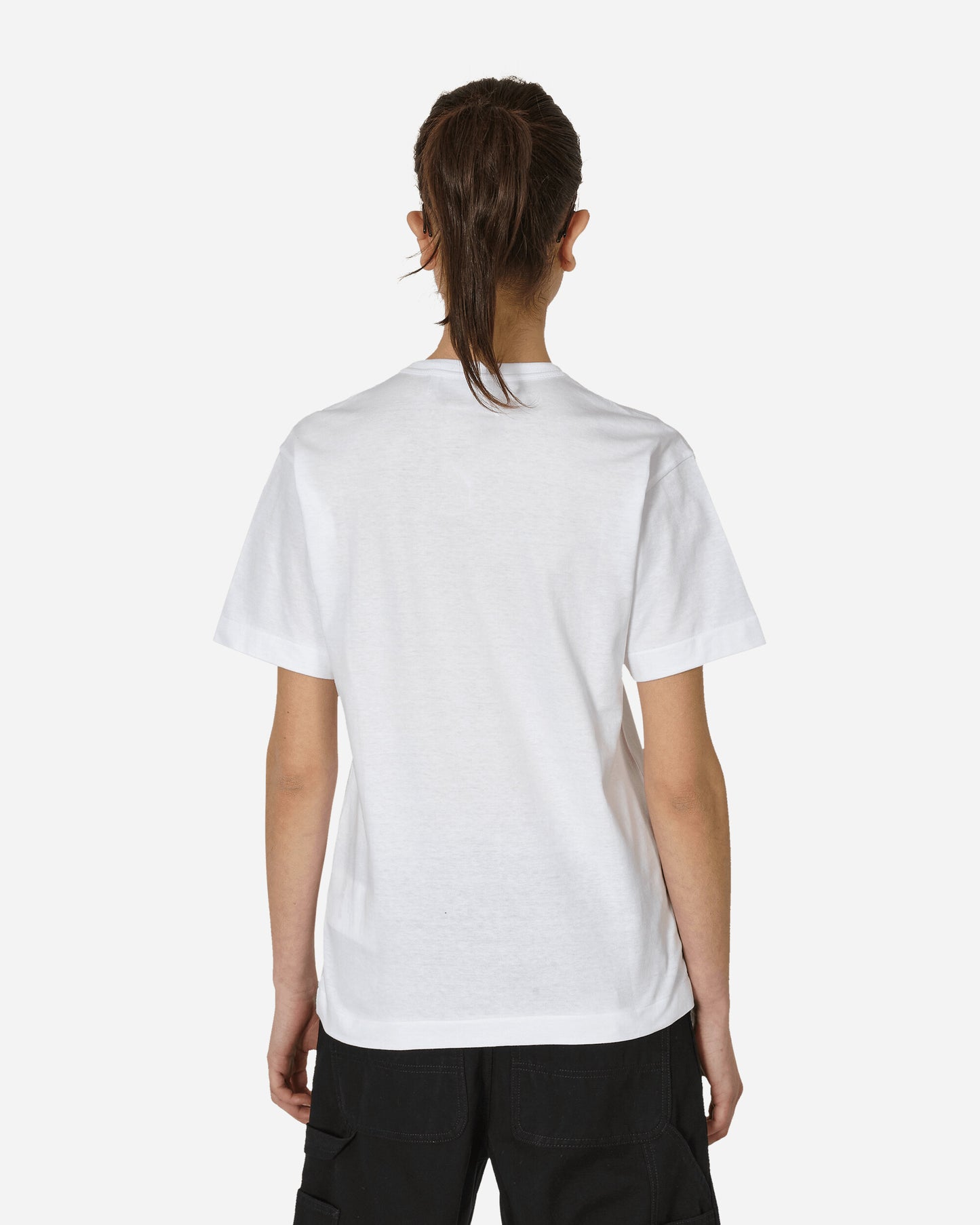 Comme Des Garçons Play T-Shirt Short Sleeve Knit White T-Shirts Shortsleeve P1T108  2