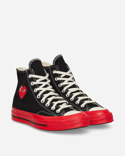 Comme Des Garçons Play Ct70 Hi Top Red Sole Black Sneakers High P1K124  1