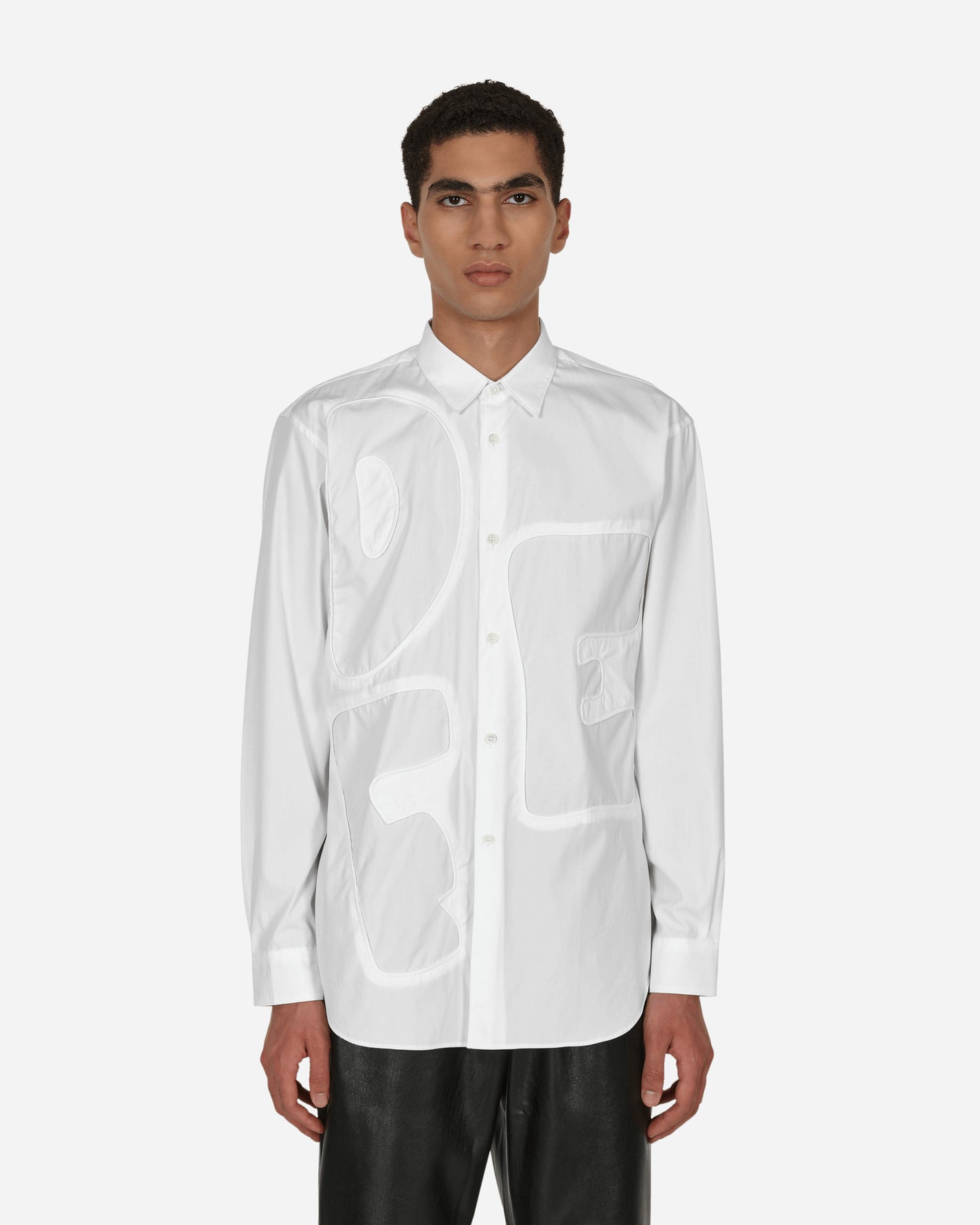 Comme Des Garçons Shirt Mens Shirt Woven White Shirts Longsleeve FJ-B008-W22 2