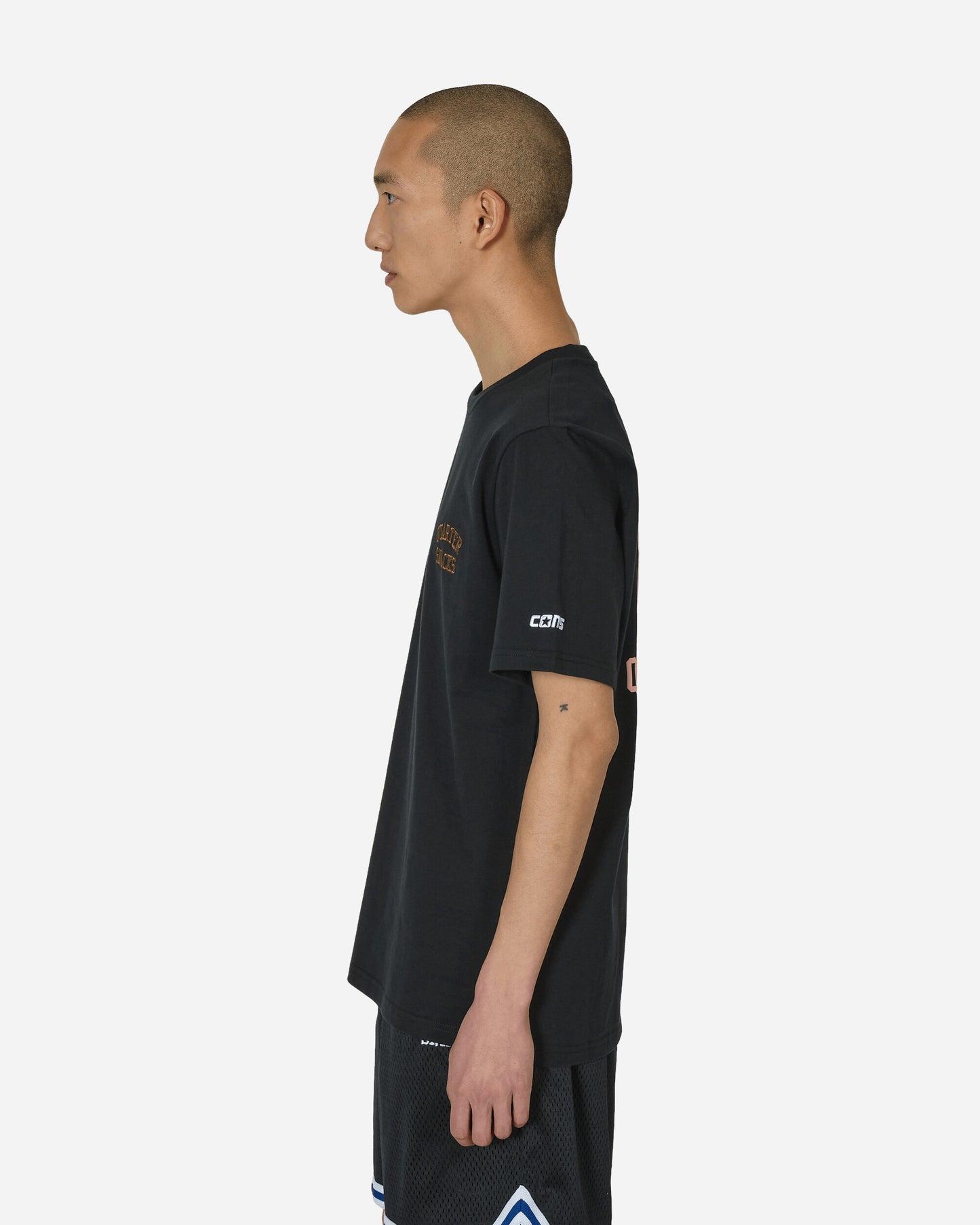 Converse Converse X Quartersnacks Tee Converse Black T-Shirts Shortsleeve 10026954-A01