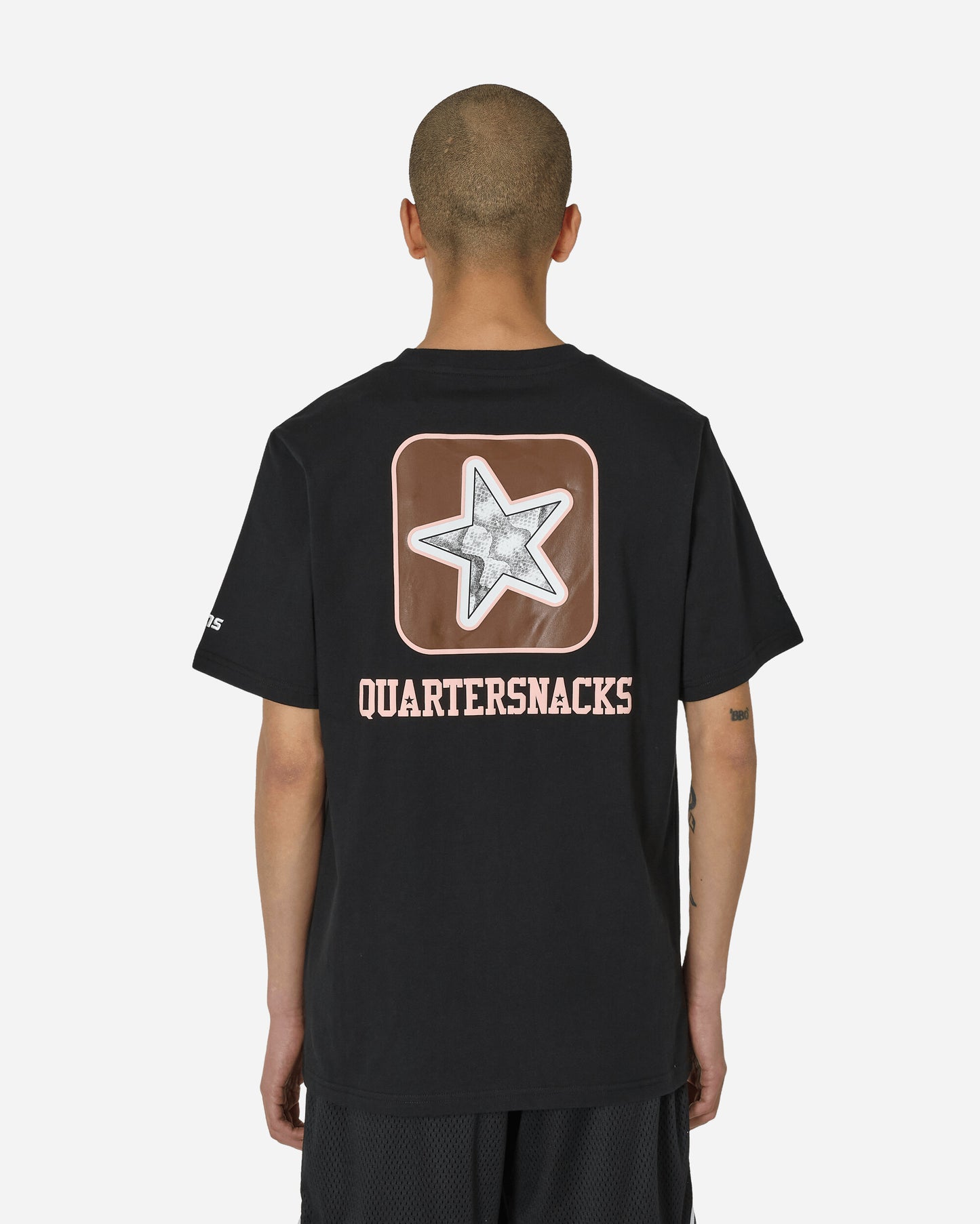 Converse Converse X Quartersnacks Tee Converse Black T-Shirts Shortsleeve 10026954-A01