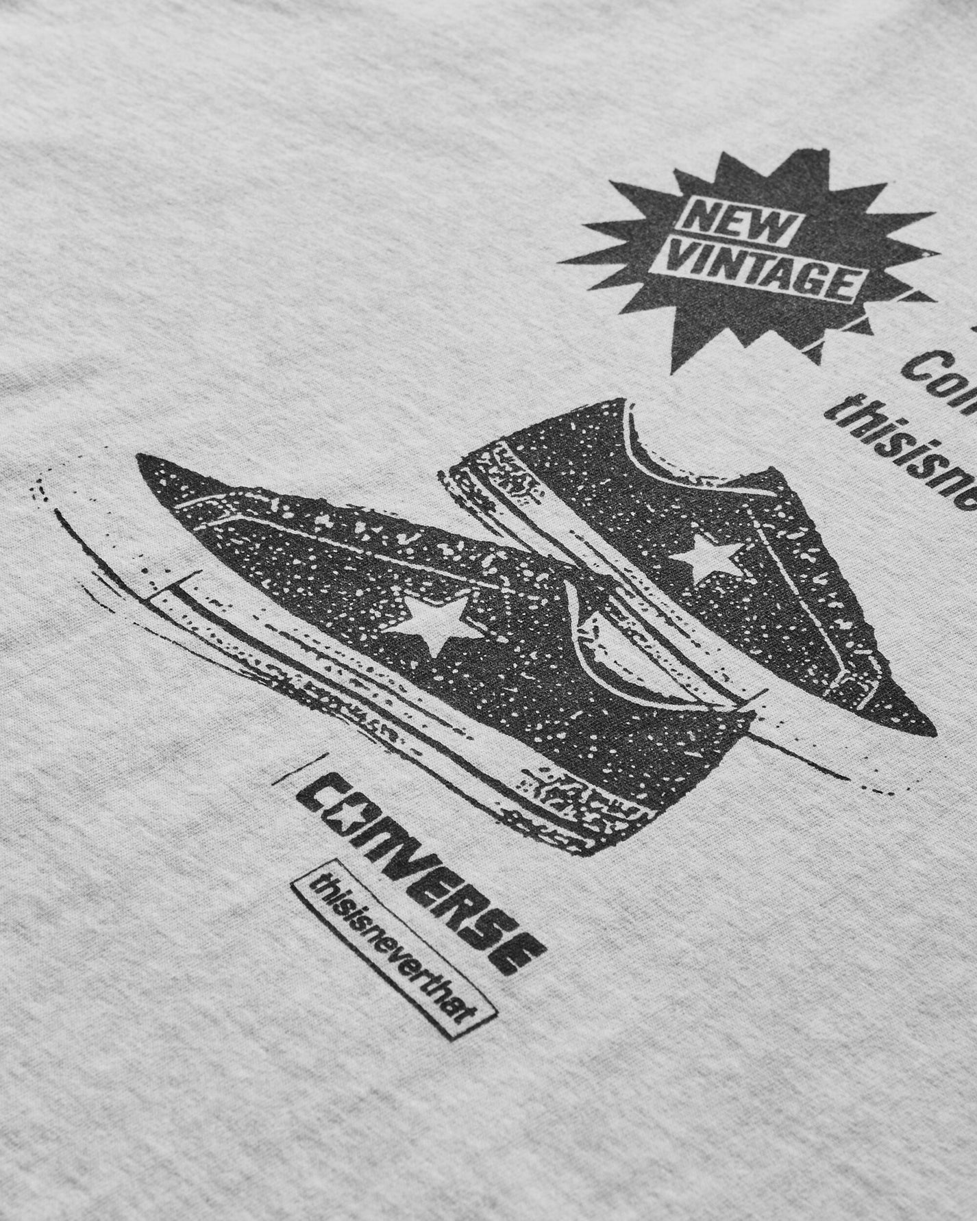 Converse Tint One Star Tee Grey Heather T-Shirts Shortsleeve 10027834-A01