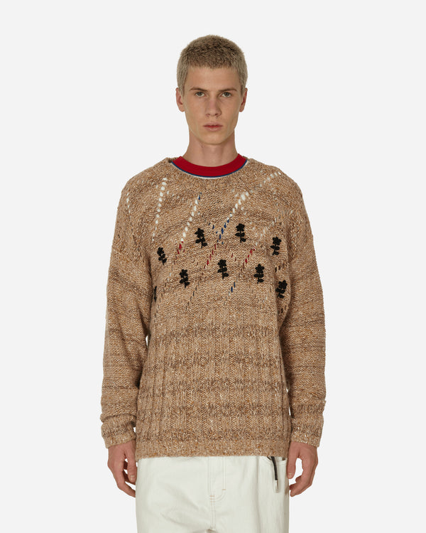 Cormio - Antonio Oversized Embroidered Sweater Beige / Rame