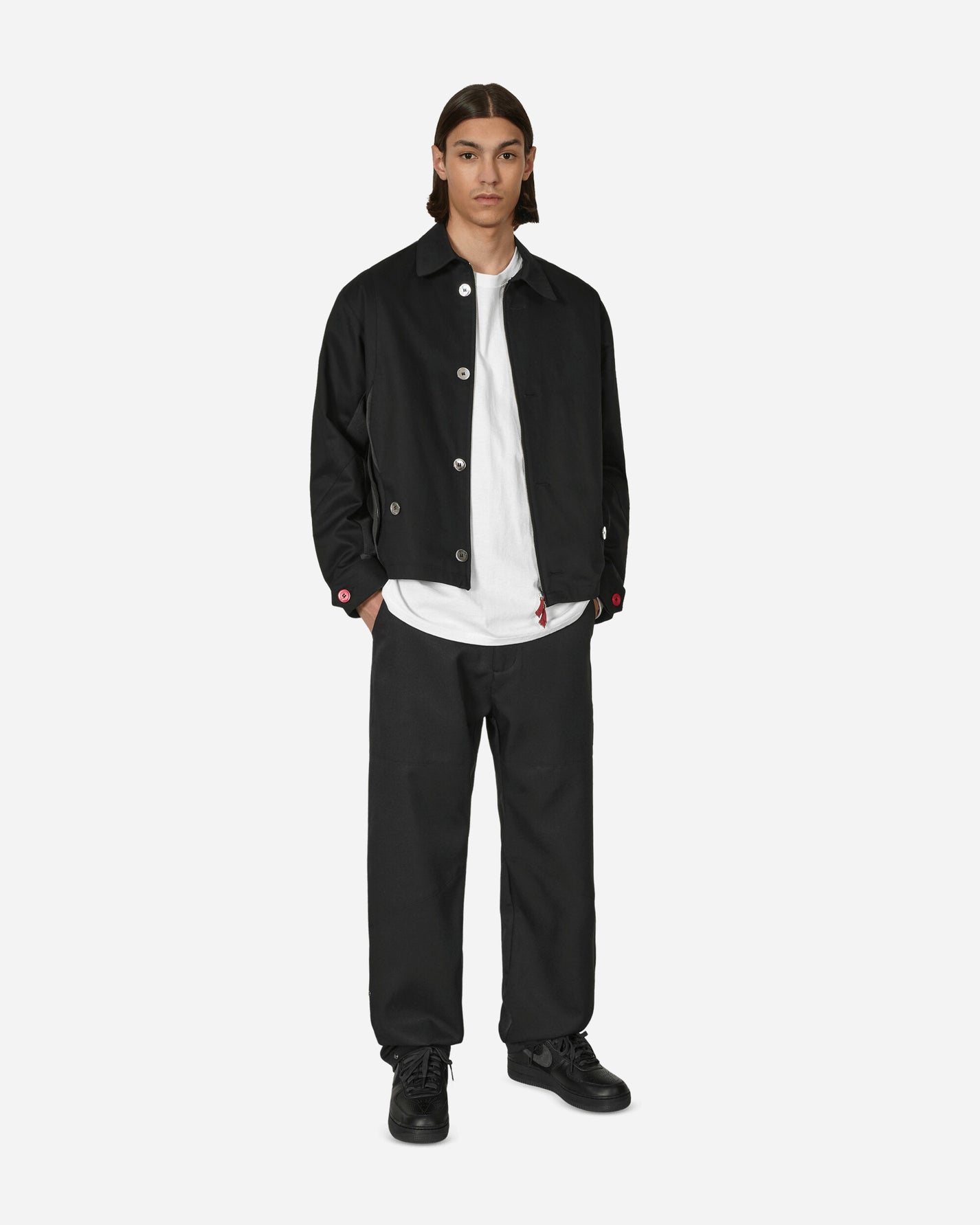Curated Parade Ideal Trousers (Slam Jam Exclusive) Black/Red Pants Trousers 23001TR BLACK
