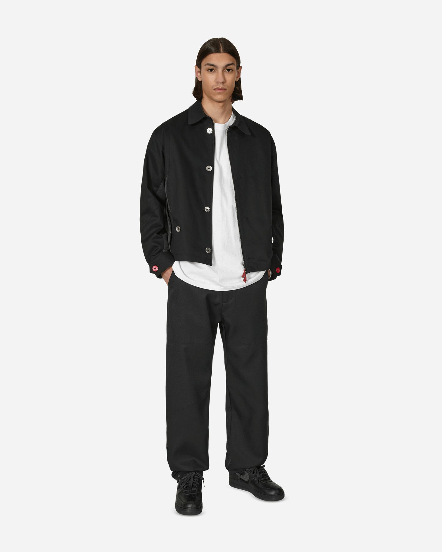 Curated Parade Ideal Trousers (Slam Jam Exclusive) Black/Red Pants Trousers 23001TR BLACK