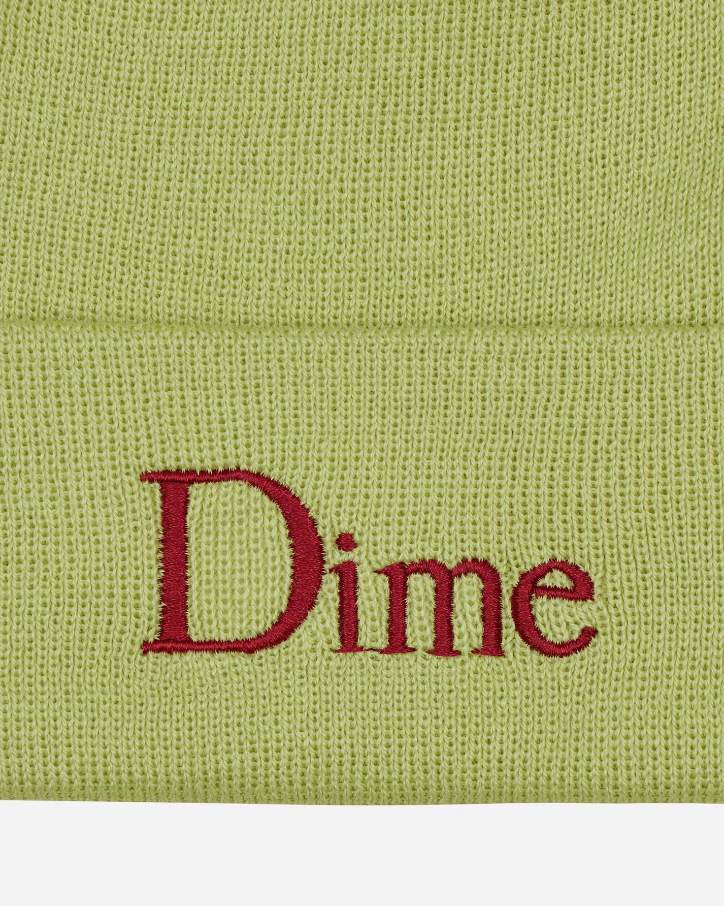 Dime Classic Wool Fold Beanie Lime Hats Beanies DIME23D2F40LIME LIME