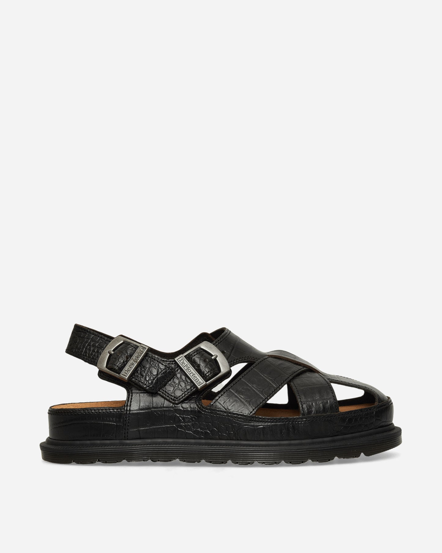 Dr. Martens San Archive Fisherman (Croc) Dark Brown Sandals and Slides Sandals and Mules 41181200