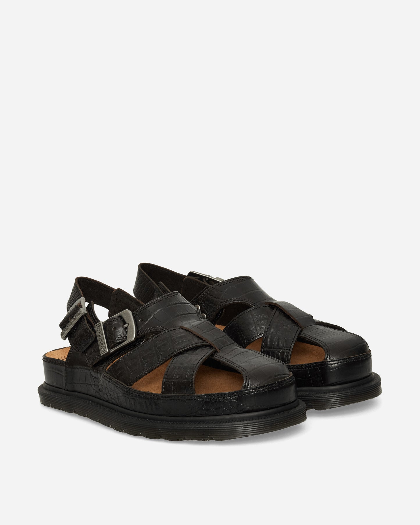 Dr. Martens San Archive Fisherman (Croc) Dark Brown Sandals and Slides Sandals and Mules 41181200