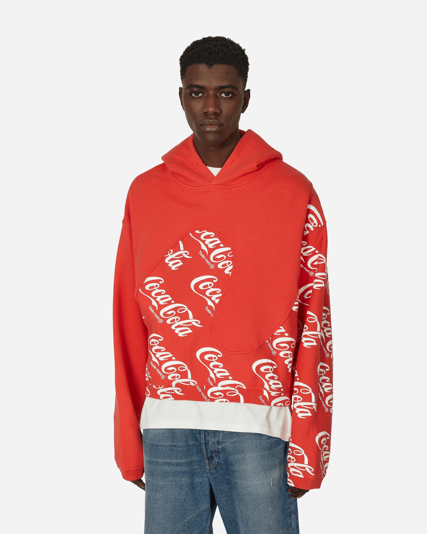 ERL Coca-Cola Swirl Hoodie Knit Red Sweatshirts Hoodies ERL08T024 1