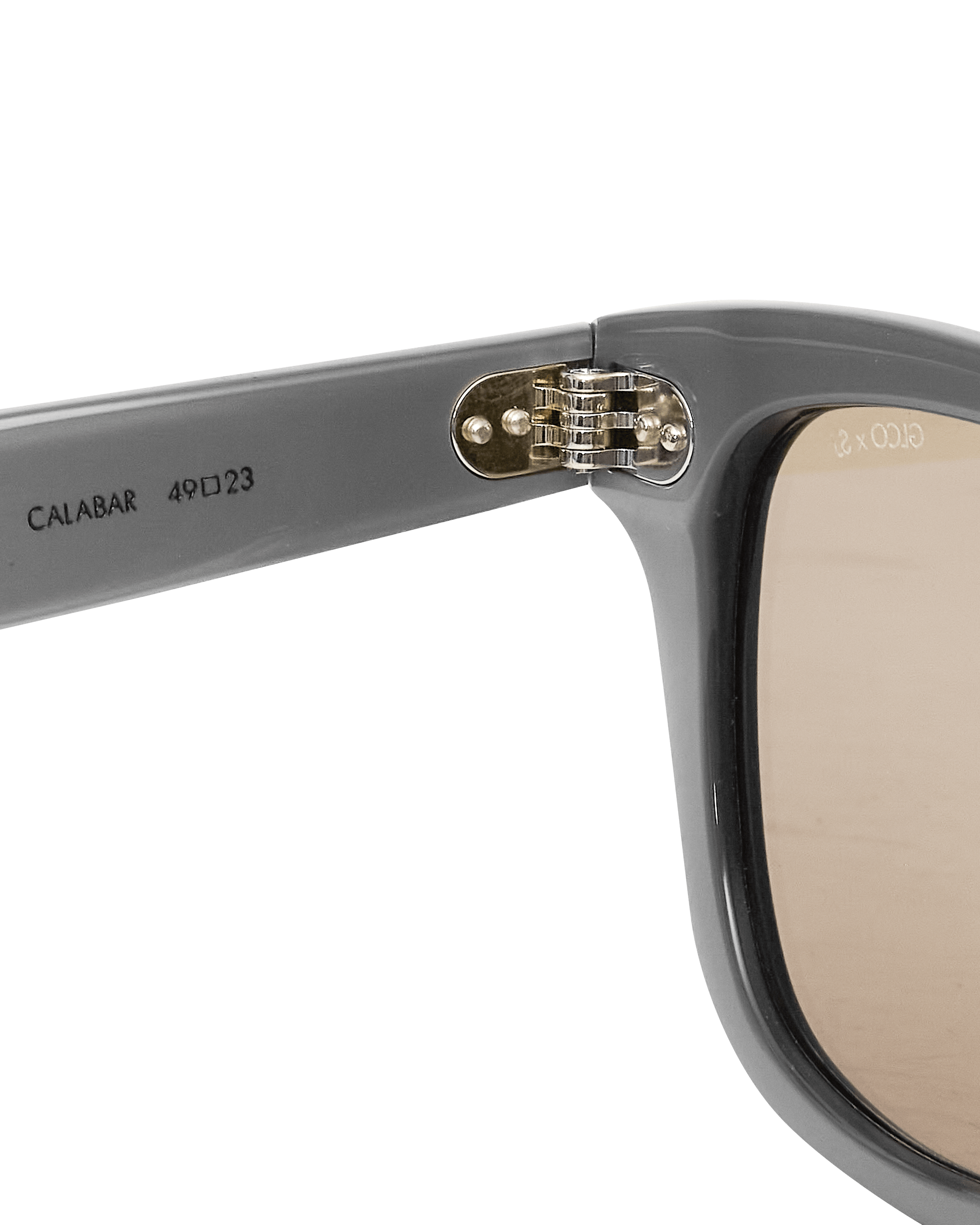 Garrett Leight GL x Slam Jam Calabar 49 Chrome/Se-Flat Black Blaze Mir Eyewear Sunglasses 2062-49 CSFBKBZM