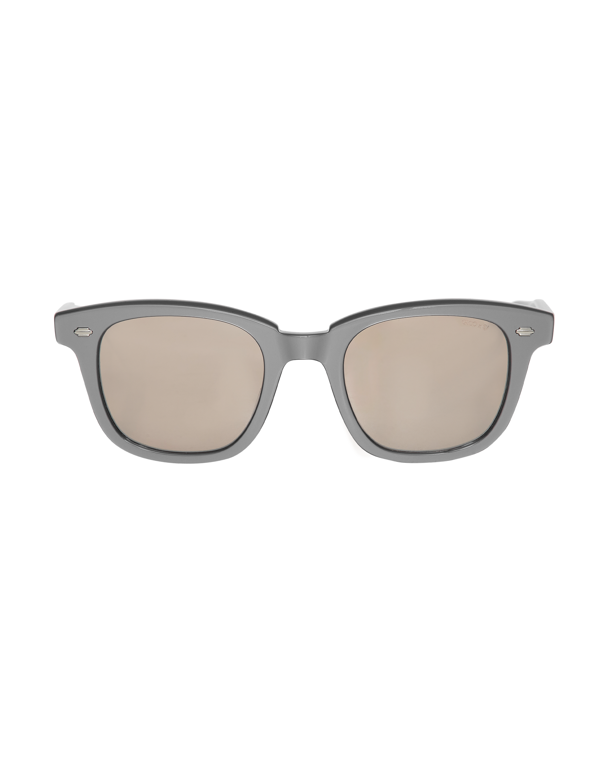 Garrett Leight GL x Slam Jam Calabar 49 Chrome/Se-Flat Black Blaze Mir Eyewear Sunglasses 2062-49 CSFBKBZM