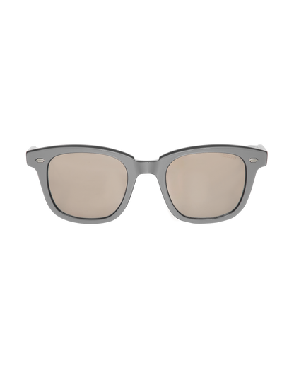 Garrett Leight GL x Slam Jam Calabar 49 Chrome/Se-Flat Black Blaze Mir Eyewear Sunglasses 2062-49 CSFBKBZM