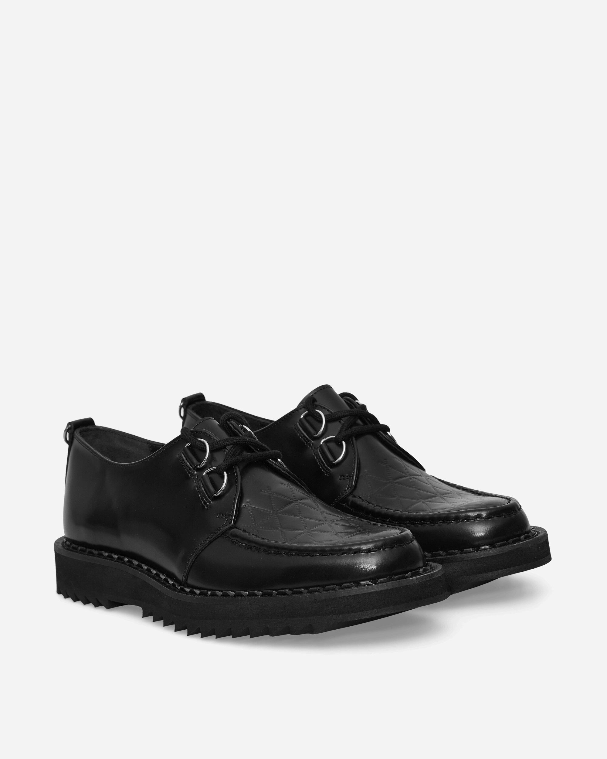 George Cox Ripple Derby Black Classic Shoes Laced Up 02-005-R-040 BLACK