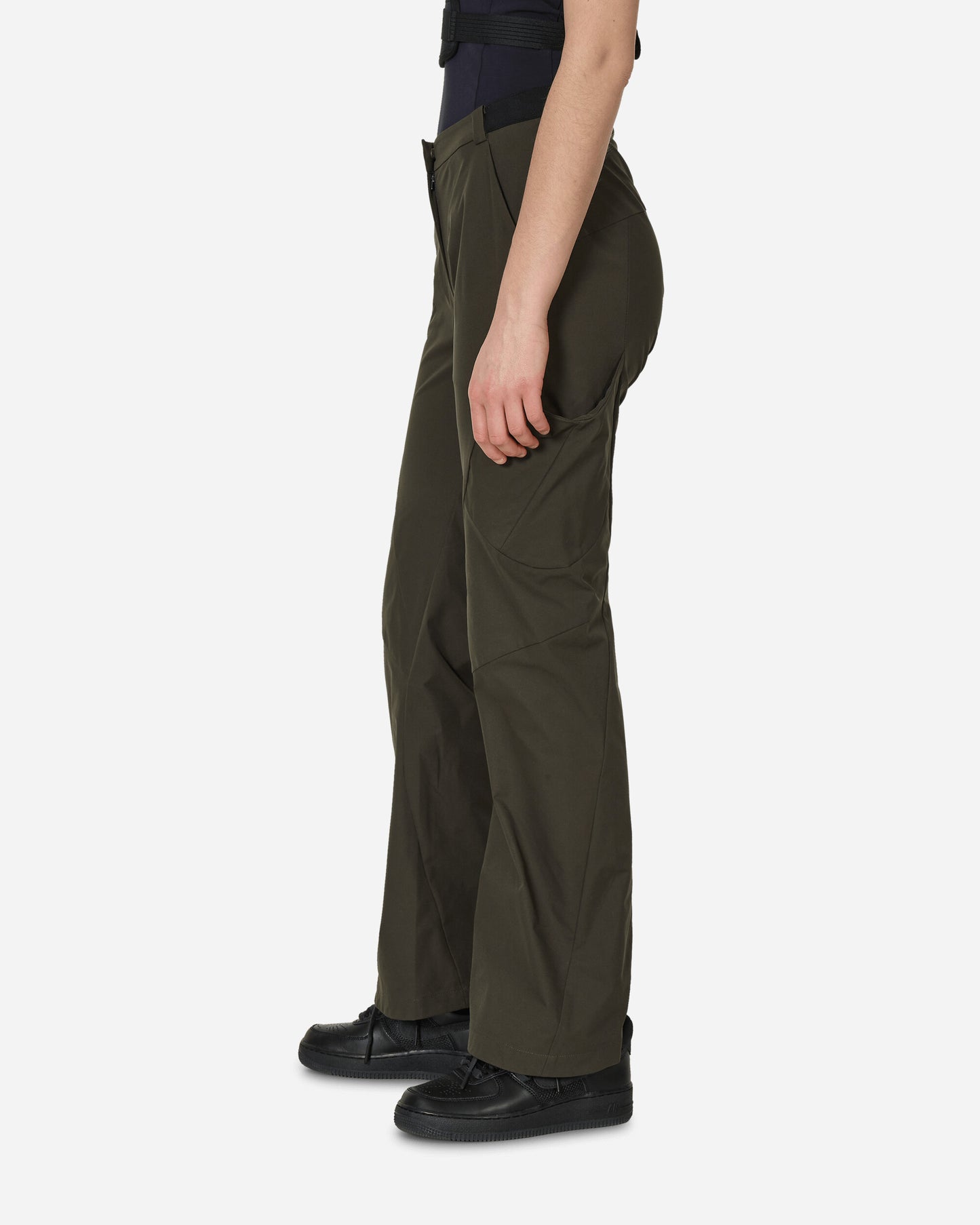 HYEIN SEO Wmns Pocket Pants W/ Rubber Leather Belt Khaki Pants Casual SS24-PT6KH 001