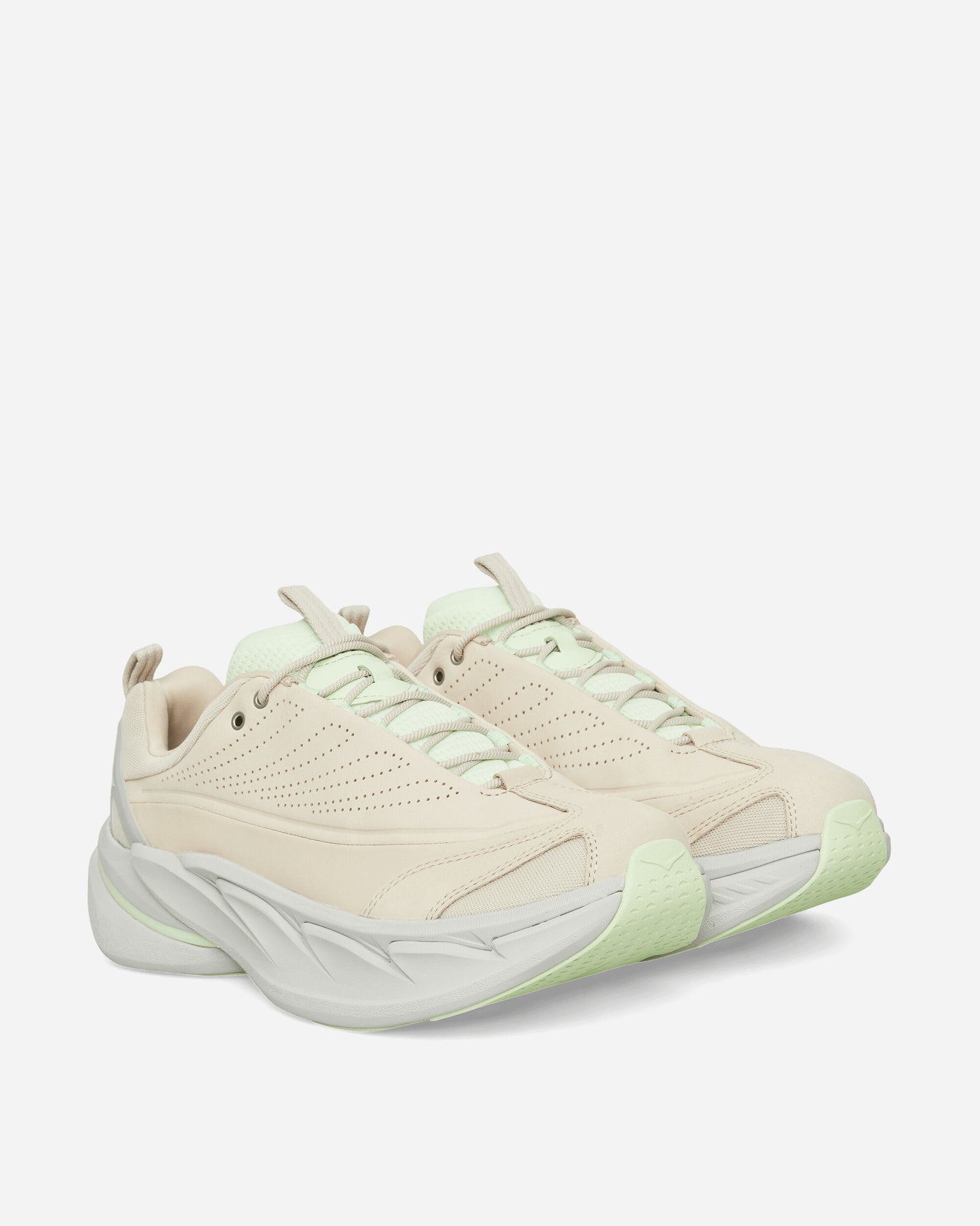 Hoka One One U Elevon X Oatmeal/Luna Moth Sneakers Low 1147550-OMLL