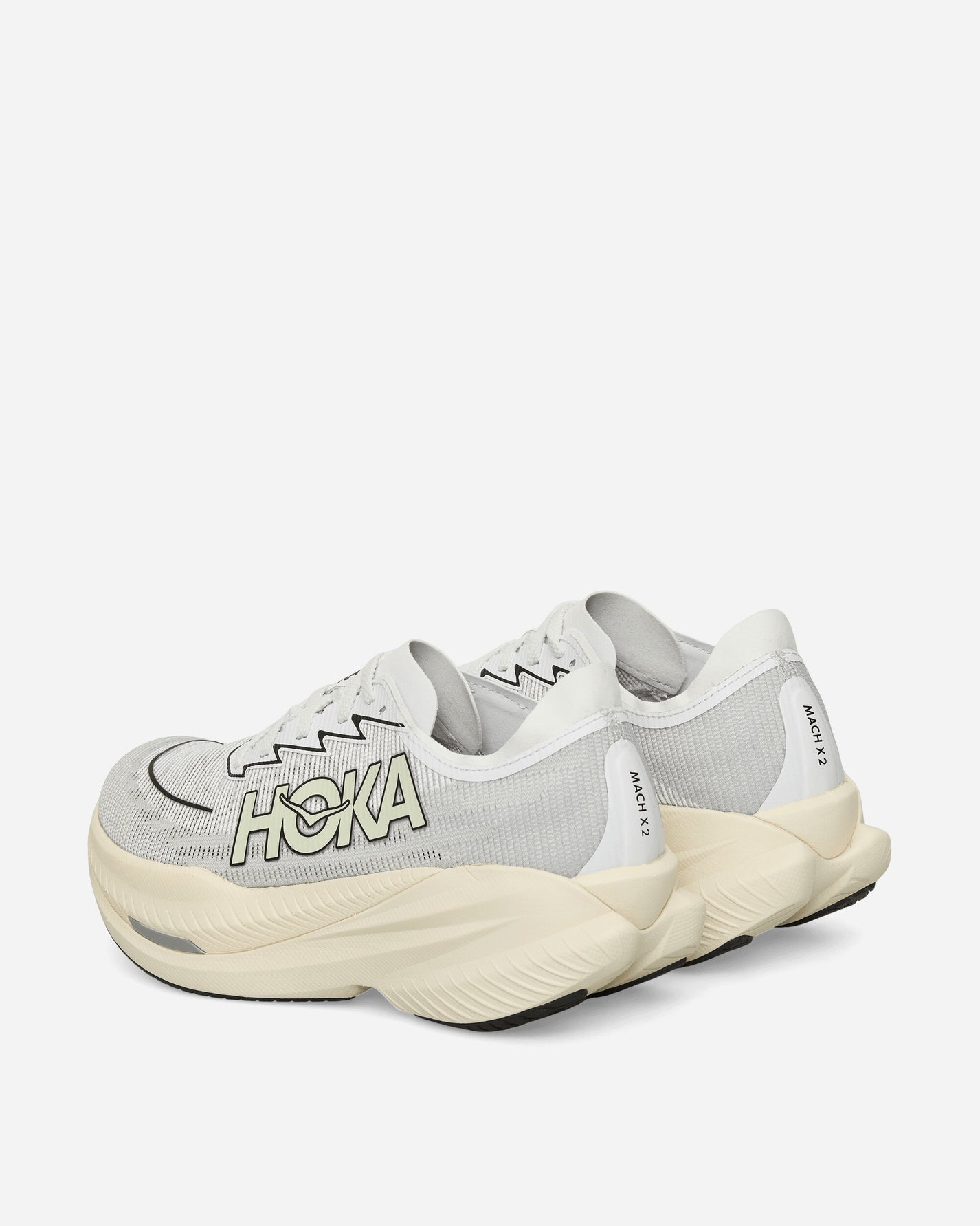 Hoka One One U Mach X 2 White/Cosmic Grey Sneakers Low 1169610-WMC