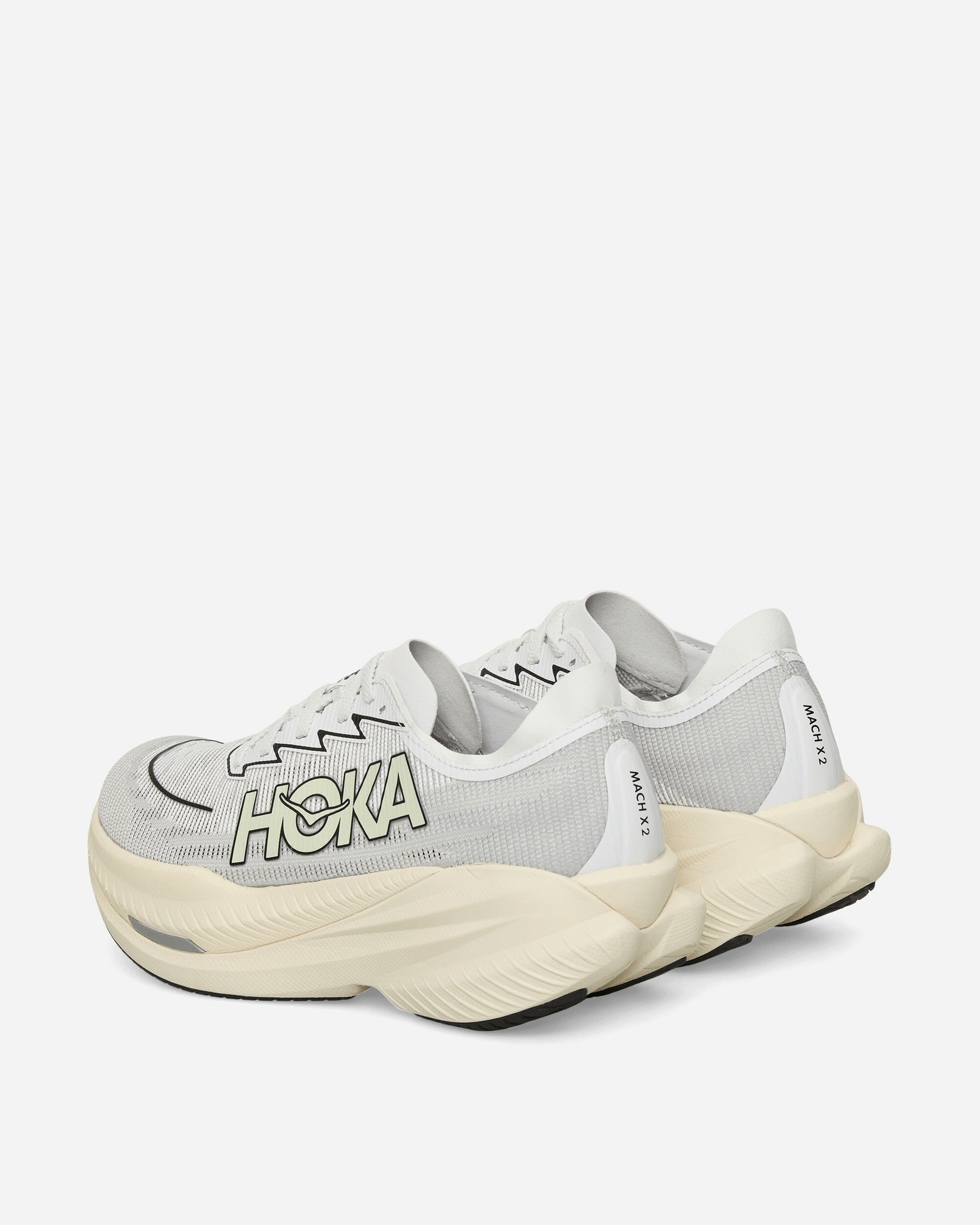 Hoka One One U Mach X 2 White/Cosmic Grey Sneakers Low 1169610-WMC