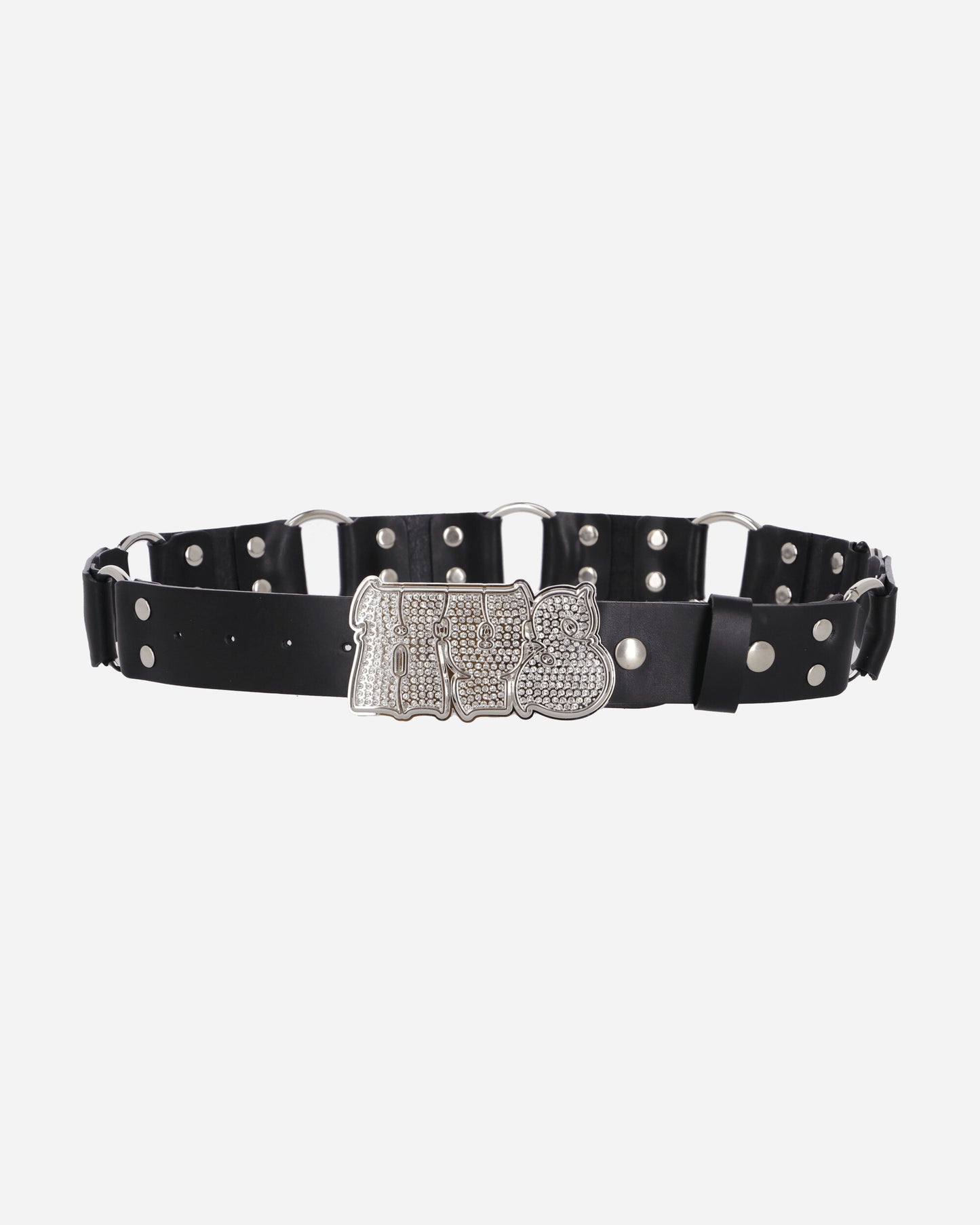 Hysteric Glamour Wmns Hypnotized Logo Ring Leather Belt Black Belts Belt 01251QE01 96