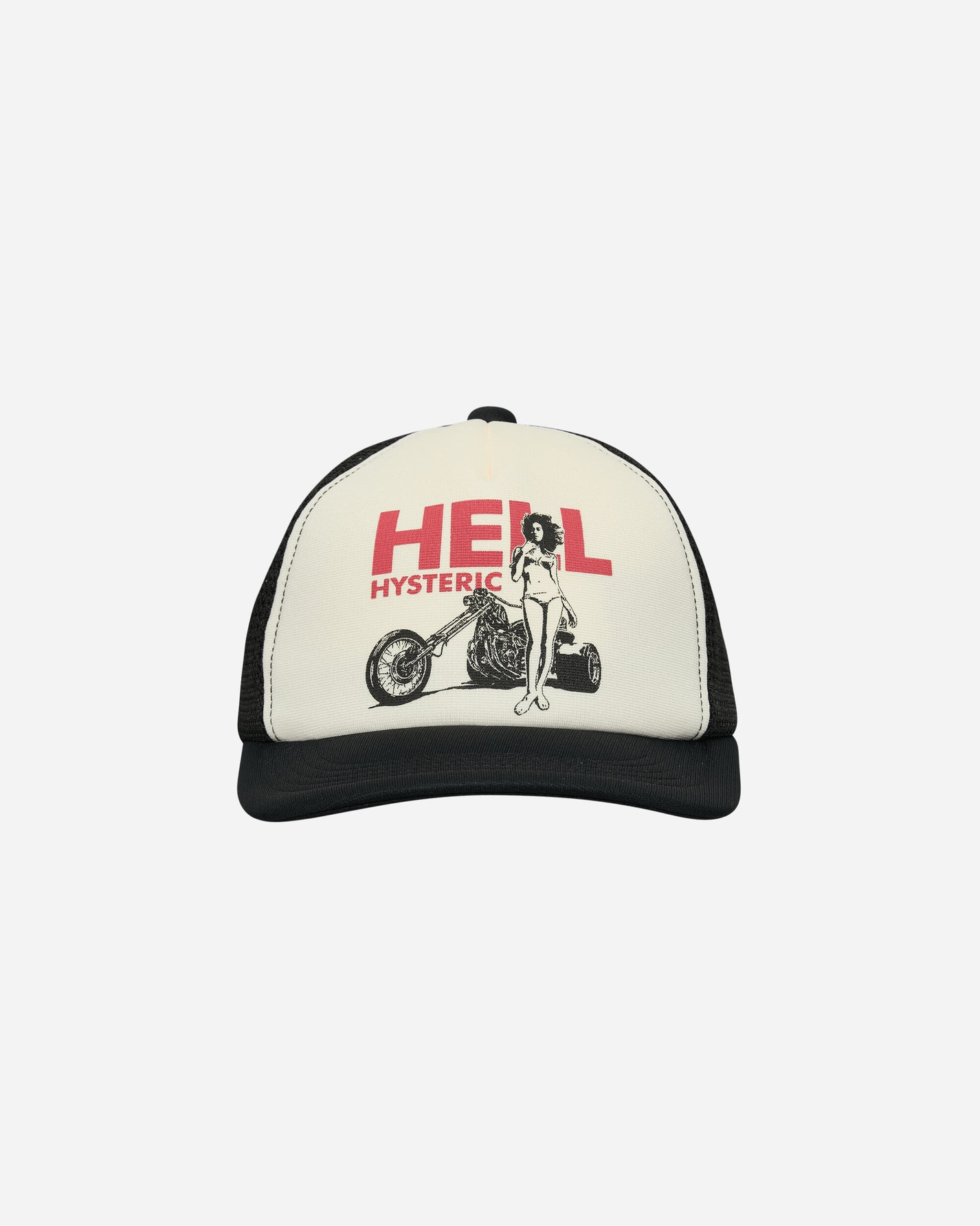 Hysteric Glamour Hell Hysteric Mesh Cap Black Hats Caps 02251QH03 96