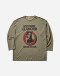 Hysteric Glamour Wmns Warning Evil One-Piece Khaki Pants Jumpsuits 01251CO02 65