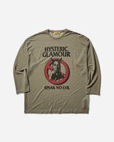Hysteric Glamour Wmns Warning Evil One-Piece Khaki Pants Jumpsuits 01251CO02 65